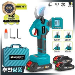 NEWBENY 30mm 4 기어 브러시리스 전기 가지치기 가위 마키타 18V 배터리 핀용 충전식 정원 과일 나무