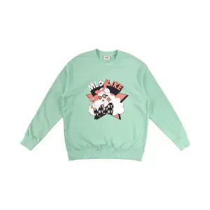 MLB 공용 라이크 카툰 오버핏 맨투맨 3AMTL0231-50GNL