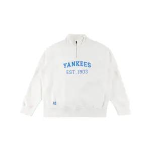 MLB 공용 바시티 오버핏 반집업 맨투맨 3AMTV0341-50CRS