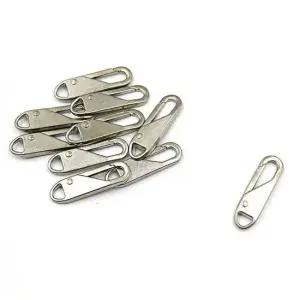 고리형 손잡이 지퍼고리 실버 10개입 셀프 지퍼고리형