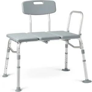 욕조와 샤워를 위한 메드라인 이송 벤치 노인과 성인을 조절 가능한 샤워 및 욕실 시트 미끄럼 방지 발