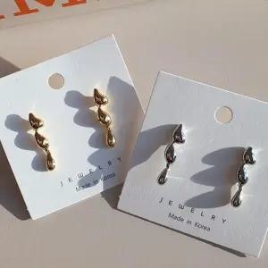 [신상오픈런]물방울귀걸이 금색 은색 롱체인 심플이어링 (29987573)