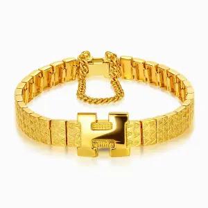 갤러리아 순금 팔찌 H 삼각 컷팅 24K 37.5g