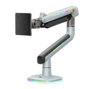 [노스바유]NB 팬텀 고중량 싱글 RGB 모니터암 거치대 레이크블루