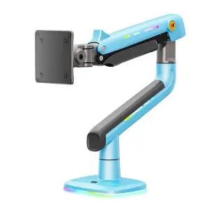 [노스바유]NB 팬텀 고중량 싱글 RGB 모니터암 거치대 걸프블루