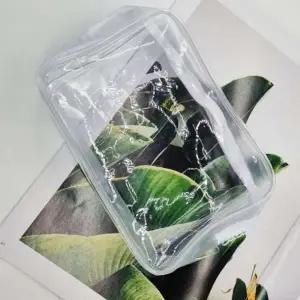 [룽스]화이트 여행용파우치 파우치 중형 방수 PVC