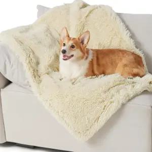 중형견을 위한 Bedsure 방수 개 담요 - 소파 보호기를 진정 고양이 세탁 가능 강아지를 긴 인조 모피