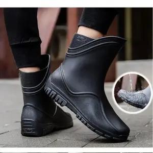 [룽스]디테일 모던 남성사막화 남성 레인부츠