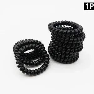 머리끈 스프링머리끈 블랙