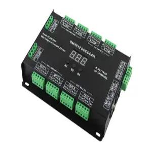 32채널 96A RGBW DMX 512 LED 디코더 컨트롤러 디머 DC5-24V RGB 라이트 8비트/16비트