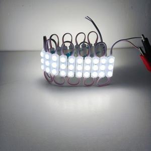 20pcs DC 12V LED 모듈 2835 6500k 흰색 SMD 렌즈 29x09mm 백라이트 방수 IP67 기호 조명 쿨 화이트
