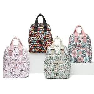 어반백 인플셀러 아트 패턴 무늬 여성 데일리 토트 백팩(대)URB_B2620