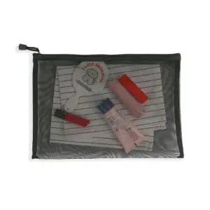 [룽스]메쉬 화장품파우치 메이크업파우치 중형