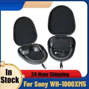 소니호환 WH-1000XM5 헤드폰용 하드 EVA 휴대용 케이스 충격 방지 BT 헤드셋 파우치 긁힘 방지 여행용 보호