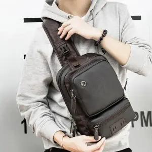 크로스백 디자인 고급 캐주얼 남성 여행 패션 보조 레더 외출 소재 슬링백 포켓 가방
