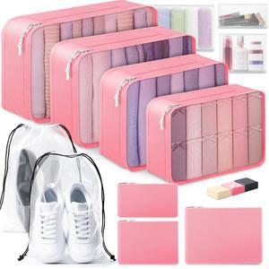 모두 여행 필수품/액세서리 수하물 정리 가방 세트 큐브 신발 매트 지퍼 12개 여행용 포장