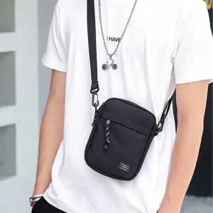 [룽스]엠티 여행 미니 지퍼 크로스 백 보조 가방