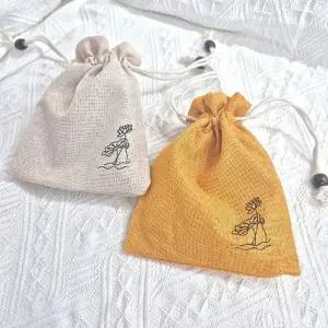 [룽스]소품샵 린넨파우치 염주 파우치 16X13.5CM