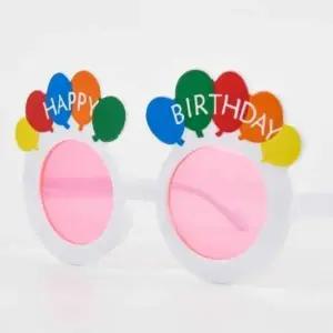(옵션 화이트)풍선생일안경 화이트 안경 생일파티안경 웃긴선글라스