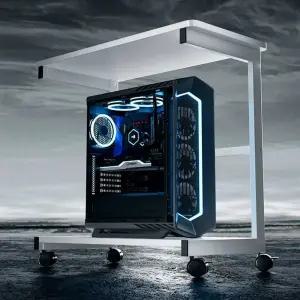 수납 랙 본체받침대 이동식 pc 게이밍 타워형 보관