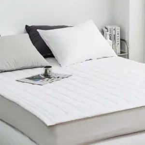 순면 킹패드 밴딩 화이트 사계절 침대패드 패드 K