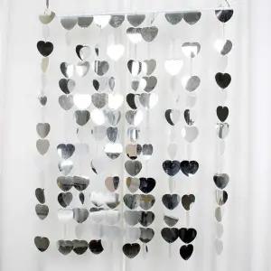 실버 스팽글 비즈발 인테리어장식10M 스팽글발 인테리어비즈