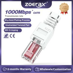 1PCS 도구가 필요 없는 RJ45 CAT6 종단 플러그 인터넷 없음 케이블 26AWG 설치 이더넷 23AWG 커넥터