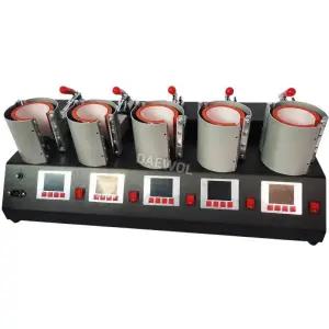 머그 컵 5구 열 전사기 프린팅 단일상품 포토머그