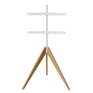 [셀러에이드]마운트피아 TV 스탠드 이젤형 ME-66 (42-65in) (화이트) 거치대 티비