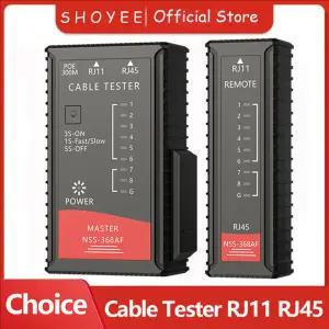 LAN 케이블 테스터 POE 방화 네트워크 RJ45 RJ11 CAT5 UTP 도구 수리