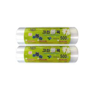 태화 크린롤백 中 (25x35x500매)x2개 롤팩 크린랩 비닐팩