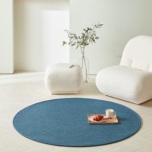 웰러그 먼지없는 래티스 사이잘룩 러그 워셔블 카페트 원형 블루그린, 100, 1개