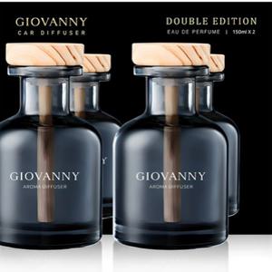 GIOVANNY 컵홀더형 차량용 디퓨저 150ml, 블랙 체리, 2개