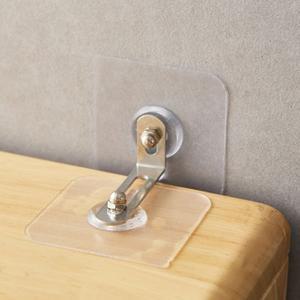 가구 전도 방지 접착식 무타공 책장 벽 책상 선반 고정 넘어짐 방지 고정 핀 넘어짐 서랍 지지대