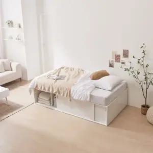 메종 슬라이딩 빅수납 침대 SS + 본넬매트 TCU052