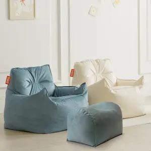 컴팩트 페르시안 JR108 스웨이드 빈백소파, 빈백+풋스툴세트