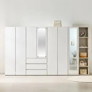 트리플 누에보 LPM 키큰장 터치 3200 거울 옷장세트