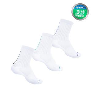 요넥스 배드민턴 장목 스포츠 양말 3개입 229SN011M 229SN012F 온라인전용