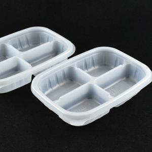 일회용4칸반찬용기 사각 네칸반찬통 BFP-4칸죽밀폐 250세트(원색)