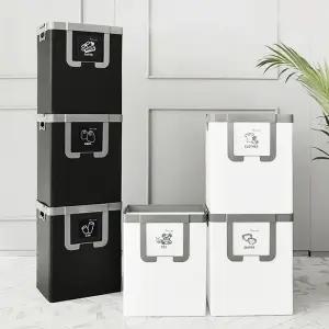 c34 재활용수거함 나누미 3단/분리/수거/배출함/사무실/업소용/유치원/재활용품/학교/교실/베란다/재활용
