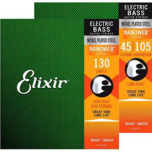 엘릭서5현 베이스줄 NANOWEB 045-130니켈 스텐레스 045-130