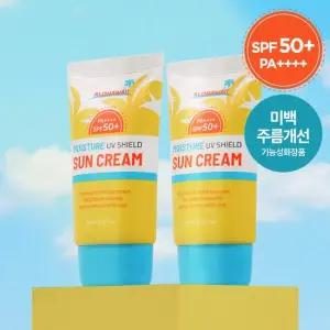 1+1 알로하와이 UV쉴드 모이스처 선크림 60ml SPF50+ PA++++ 백탁없는 혼합자차 썬크림 선블록