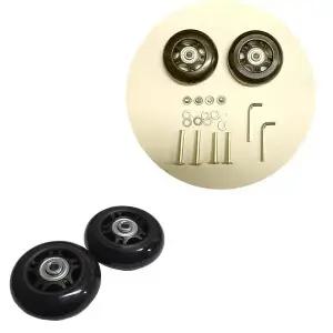 교체용 캐리어 휠 24mm 폭 우레탄 고무 바퀴 부속 키트 여행 수화물 가방 트렁크 셀프 수리 부품