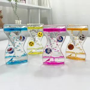 웨이브 모션버블러 스트레스해소 오일타이머/오일/모래/타이머/가정/젤리멍/젤리/시계/과학/물방울/오일멍