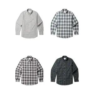 [올젠](하남점)구김방지가공 멀티체크 버튼다운 캐주얼 남방 5종 1택 ZOF3WC1304