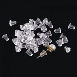 [하프클럽/]클러치 귀걸이 EA 1팩 DIY 실리콘 뒷 마개 200개 6mm