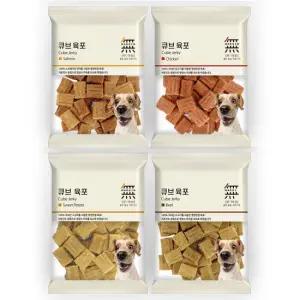 [4개set] 무마진 큐브육포 80g 치킨 소고기 연어 고구마