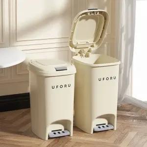 페달 자동식 휴지통 쓰레기통 8L 10L 투버튼 냄새 차단 방지 학교 사무실