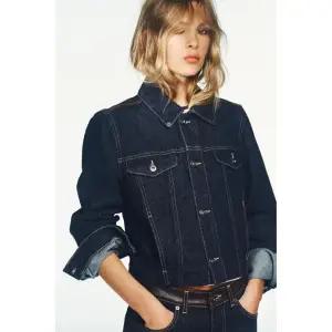 [정품] 자라 자켓 데일리 야상 아웃터 ZARA 페이크 데님 재킷 - 다크 인디고