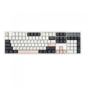 큐센 QSENN Q104 PBT 풀윤활 가스켓 유무선 기계식 키보드 화이트 (저소음 피치축)